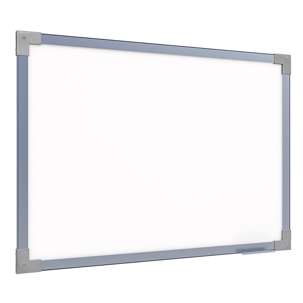 Miniatura: Quadro Branco Fórmica Lisa Alumínio Prime