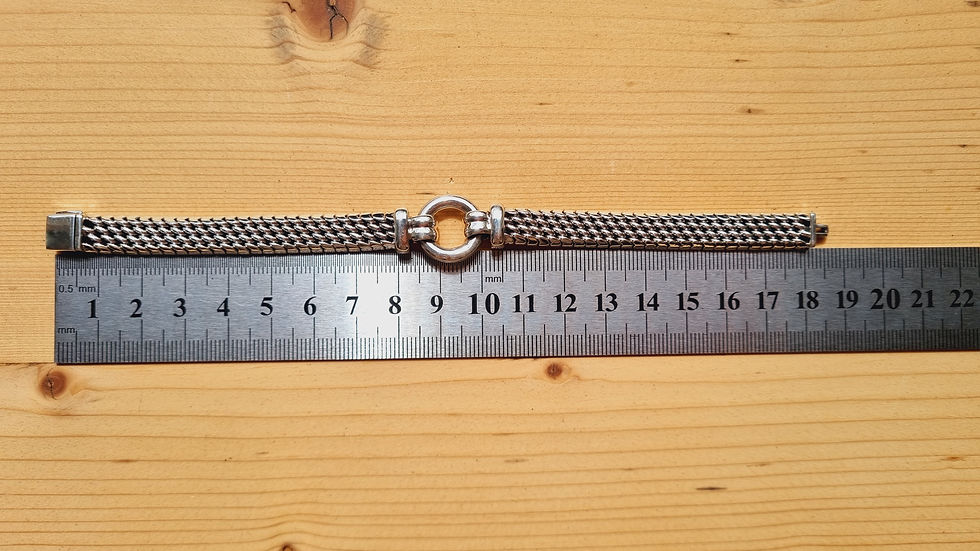 Miniaturbild: Silberarmband - 18 cm