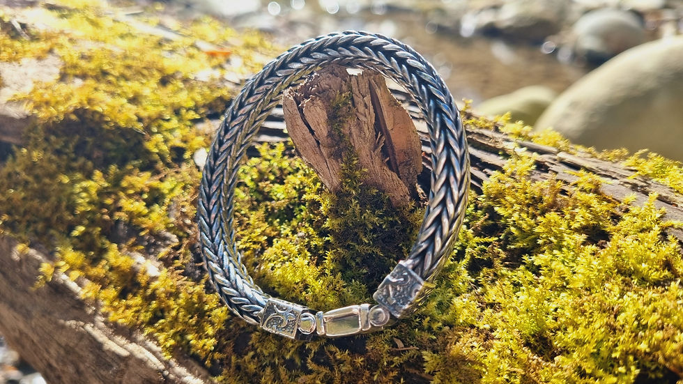 Miniaturbild: Silberarmband - 17 cm