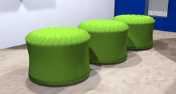 Performance Fabric Ottoman