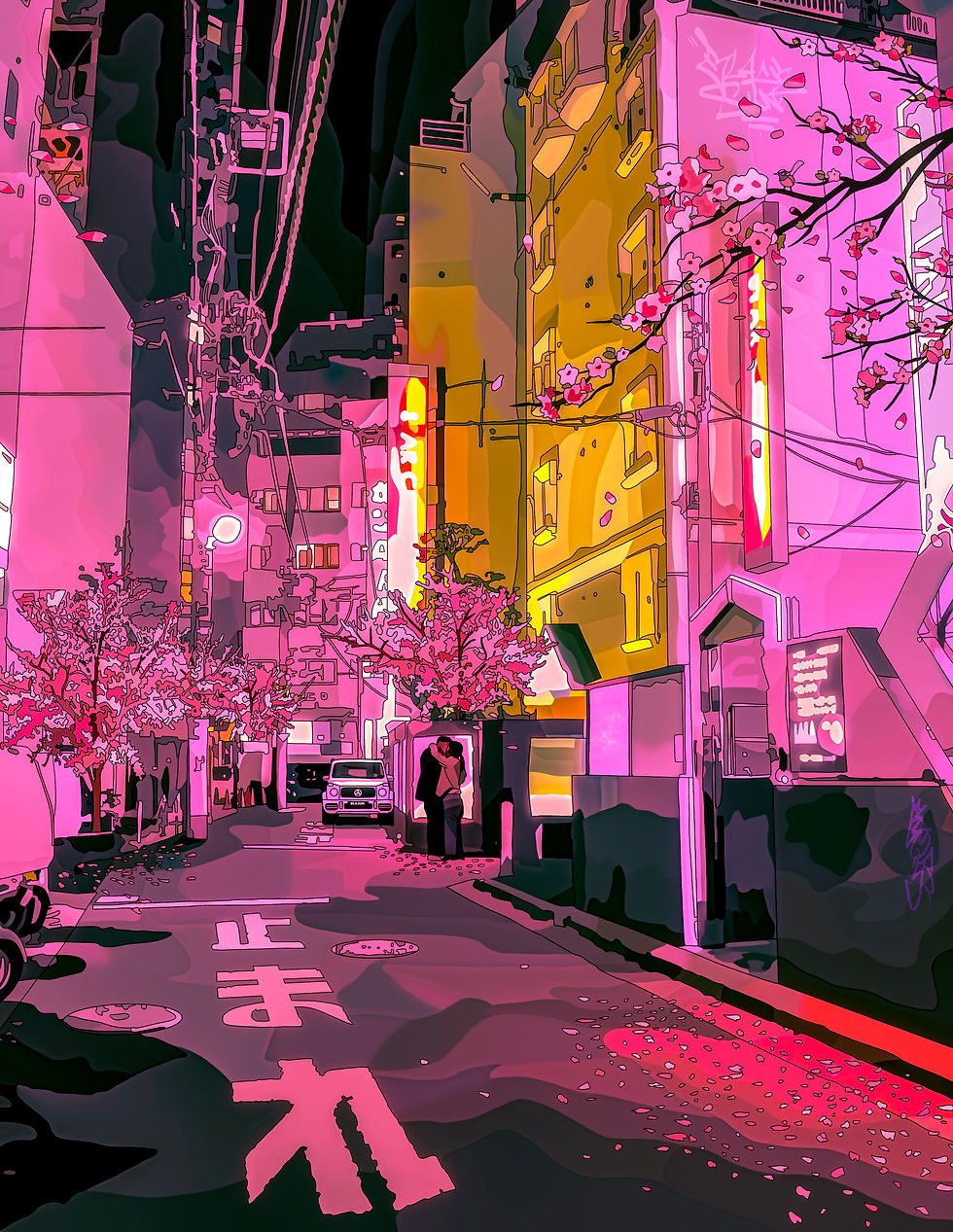 Thumbnail: After Dark fine art print [1st Edition//Sakura Colourway]