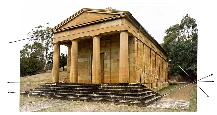 Photograph of building on eye level