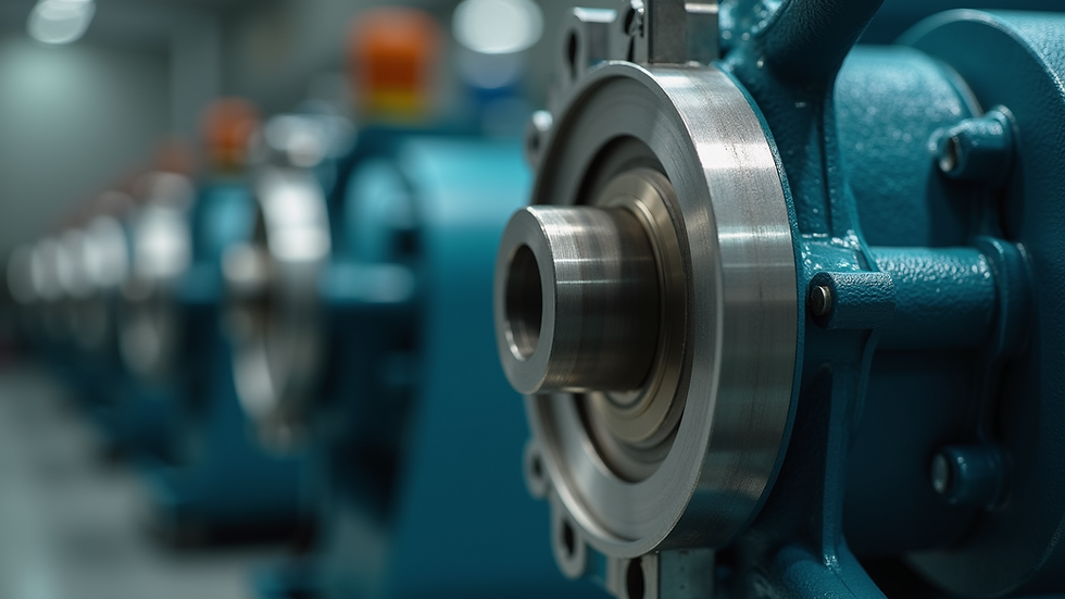 Close-up view of a custom pump spare part designed for industrial use