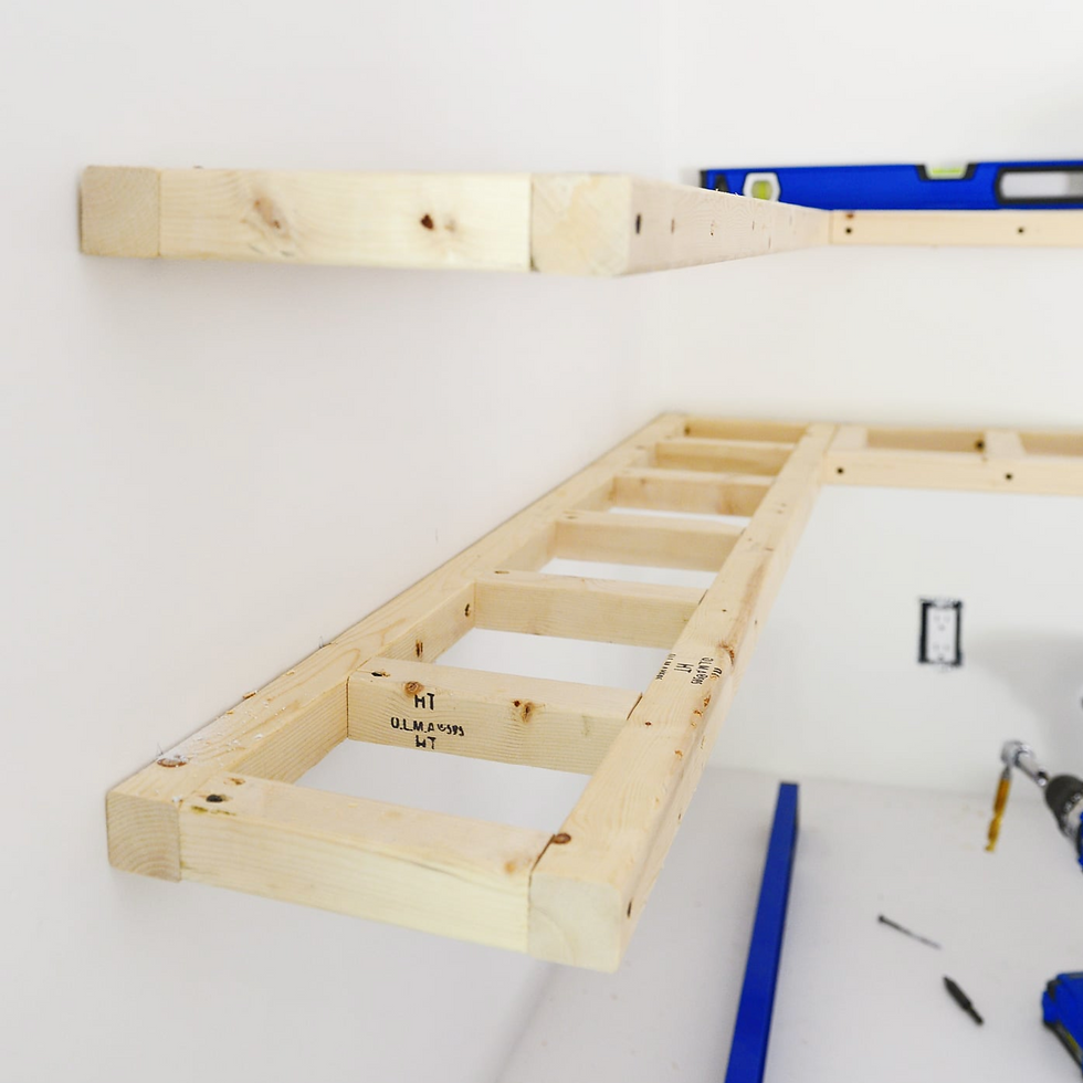 Wooden Internal Bracing For Floating Shelves