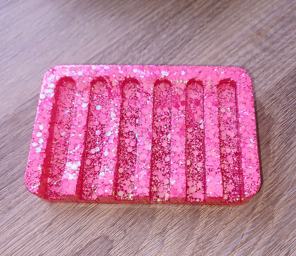 Soap dish - Pink bling!