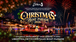 Bermuda Christmas Boat Parade 2026 December 12 2026 on board ÜberVida