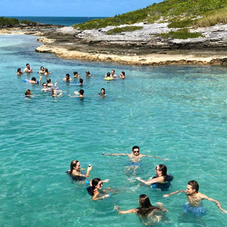 First Dip Bermuda Day ÜberVida Summer Swimming Cruise Yacht