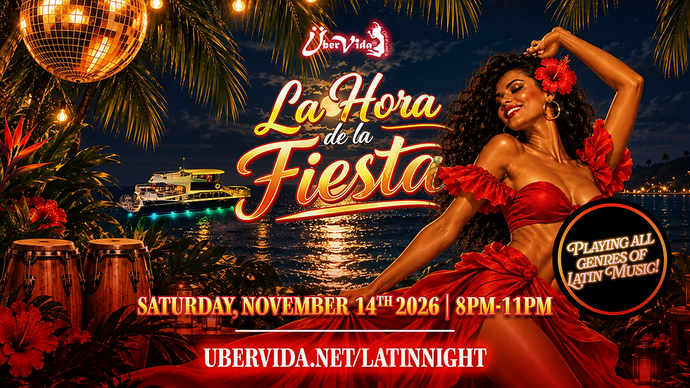 La Hora De La Fiesta Latin Night aboard ÜberVida Bermuda with DJ COYE