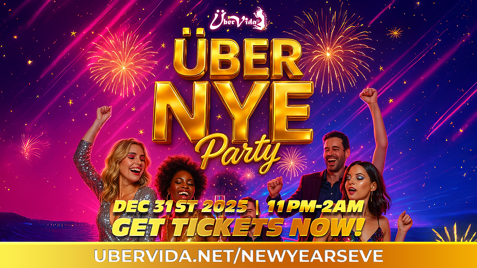 NYE 11:00PM MAIN EVENT ÜBER NYE 2026- New Years Eve WEDNESDAY 31st December 2025