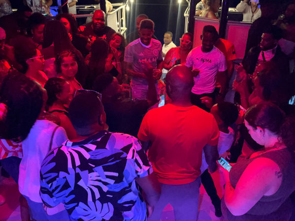 La Hora De La Fiesta Latin Night in Bermuda on board ÜberVida