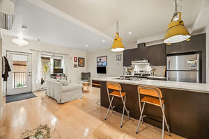 1827, rue Ontario Est, app. 102, Ville-Marie : condo à vendre, cuisine et séjour