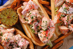 Close up of Lobster Roll