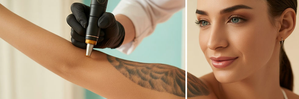 ההליך הטיפולי להסרת קעקוע