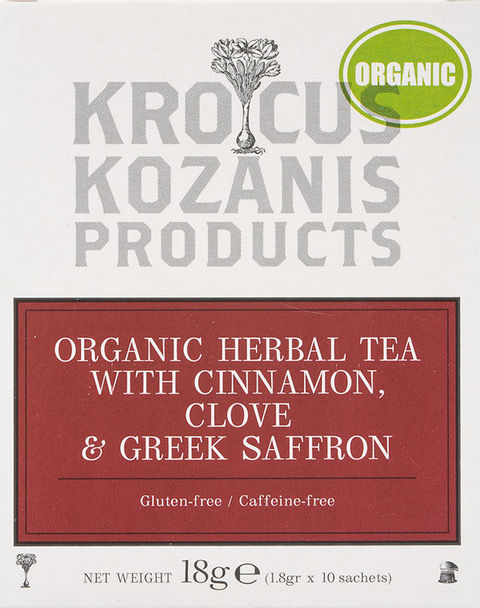 Thumbnail: Botana & Tea - Organic Saffron Herbal Tea: Cinnamon, Clove & Greek Saffron Tea
