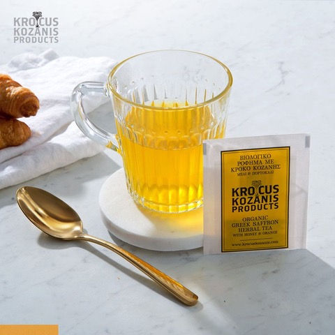 Botana & Tea - Organic Saffron Herbal Tea: Honey, Orange & Greek Saffron Tea