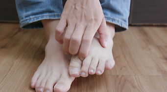 close up of man athlete foot with health