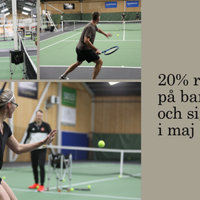 Spela och träna mer tennis i maj – kalaserbjudande från Mälarhöjdens Tennis!