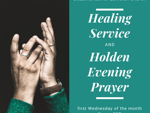 Upcoming Service of the Word for Healing and Wholeness October 6