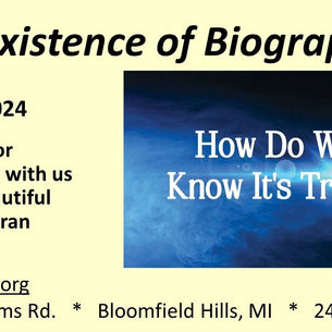 April 14, 2024 How Do We Know It’s True? “The Existence of Biographies”
