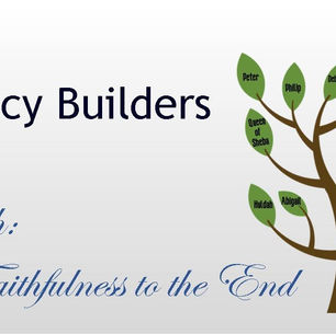 August 30, 2020 Service: Noah: Faithfulness to the End (Replay)