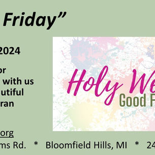 Good Friday, March 29