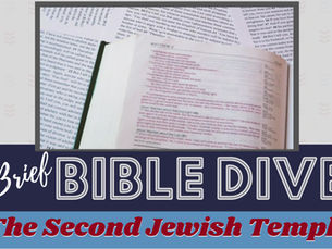 Brief Bible Dive with Pastor Nik