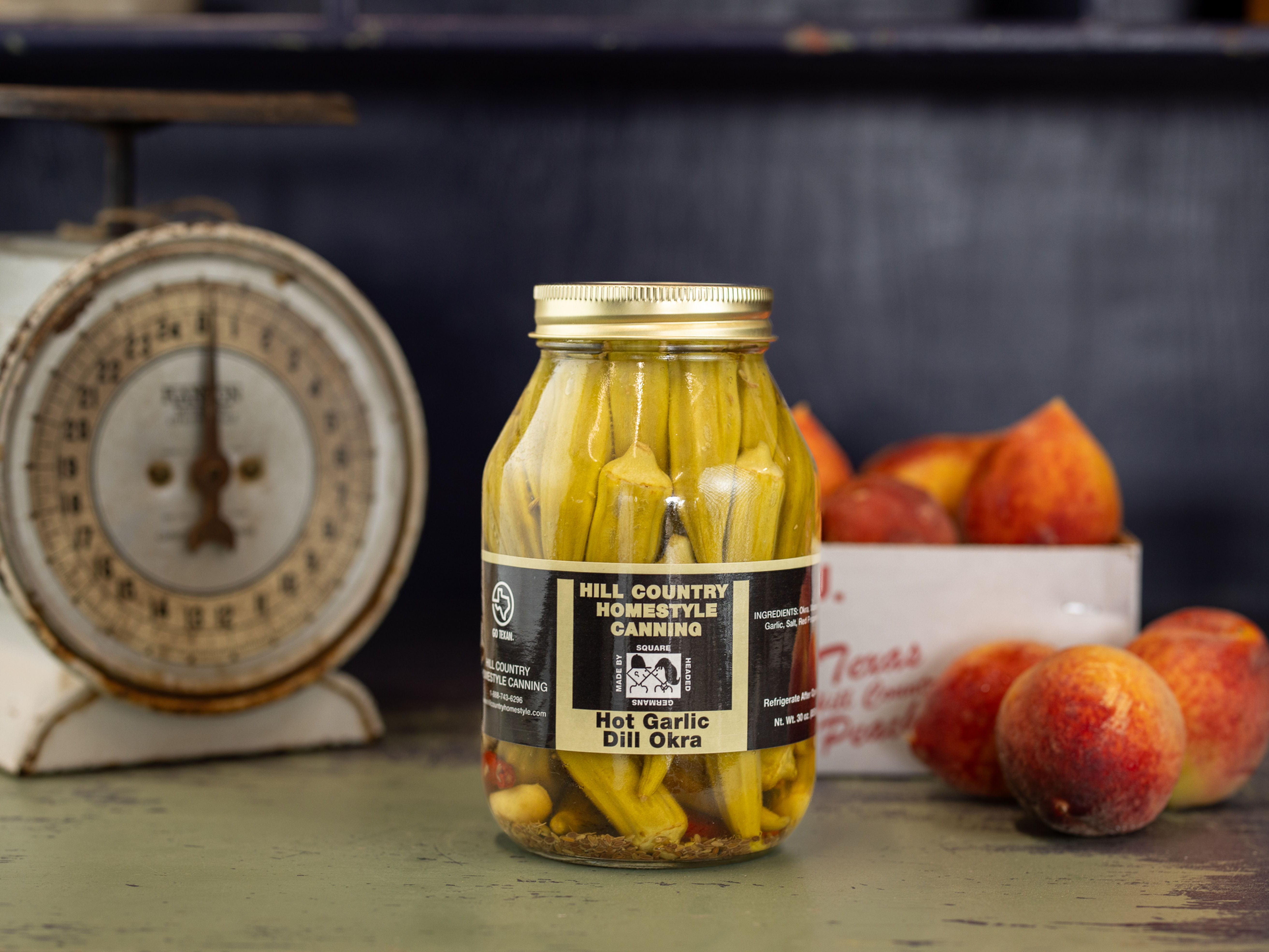 Hot Garlic Dill Okra