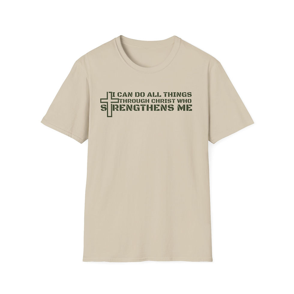 I Can Do All Things Through Christ - Christian Men's T-Shirt
