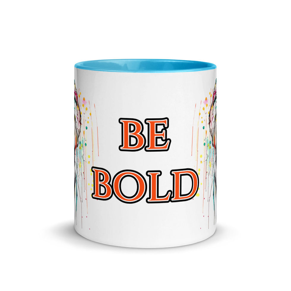 "Be Bold" Mug with Color Inside