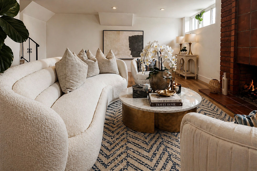 Basment luxury staging