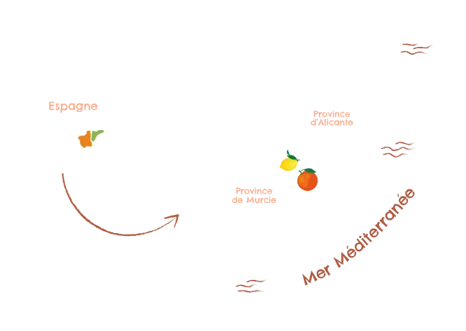Carte de l'Espagne