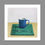 Thumbnail: Blue cup and spoon Fine Art Print