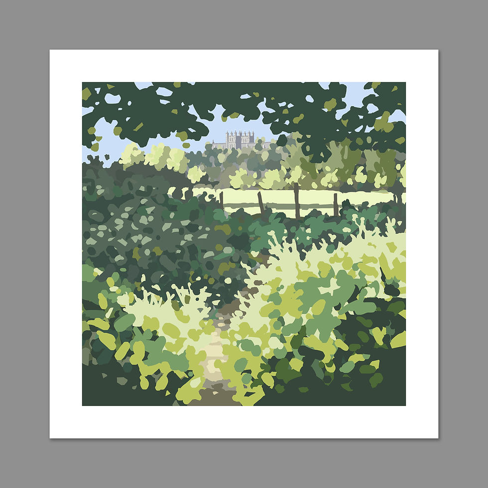 Thumbnail: Exeter cathedral Fine Art Print