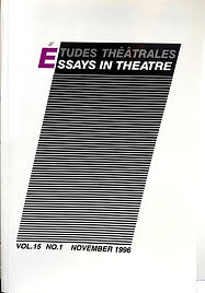 Journal cover of Essays In Theatre_Études Théâtrales Vol. 15 copy.jpg