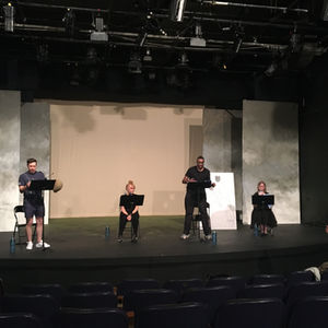Rehearsing public reading of"Unsettled"