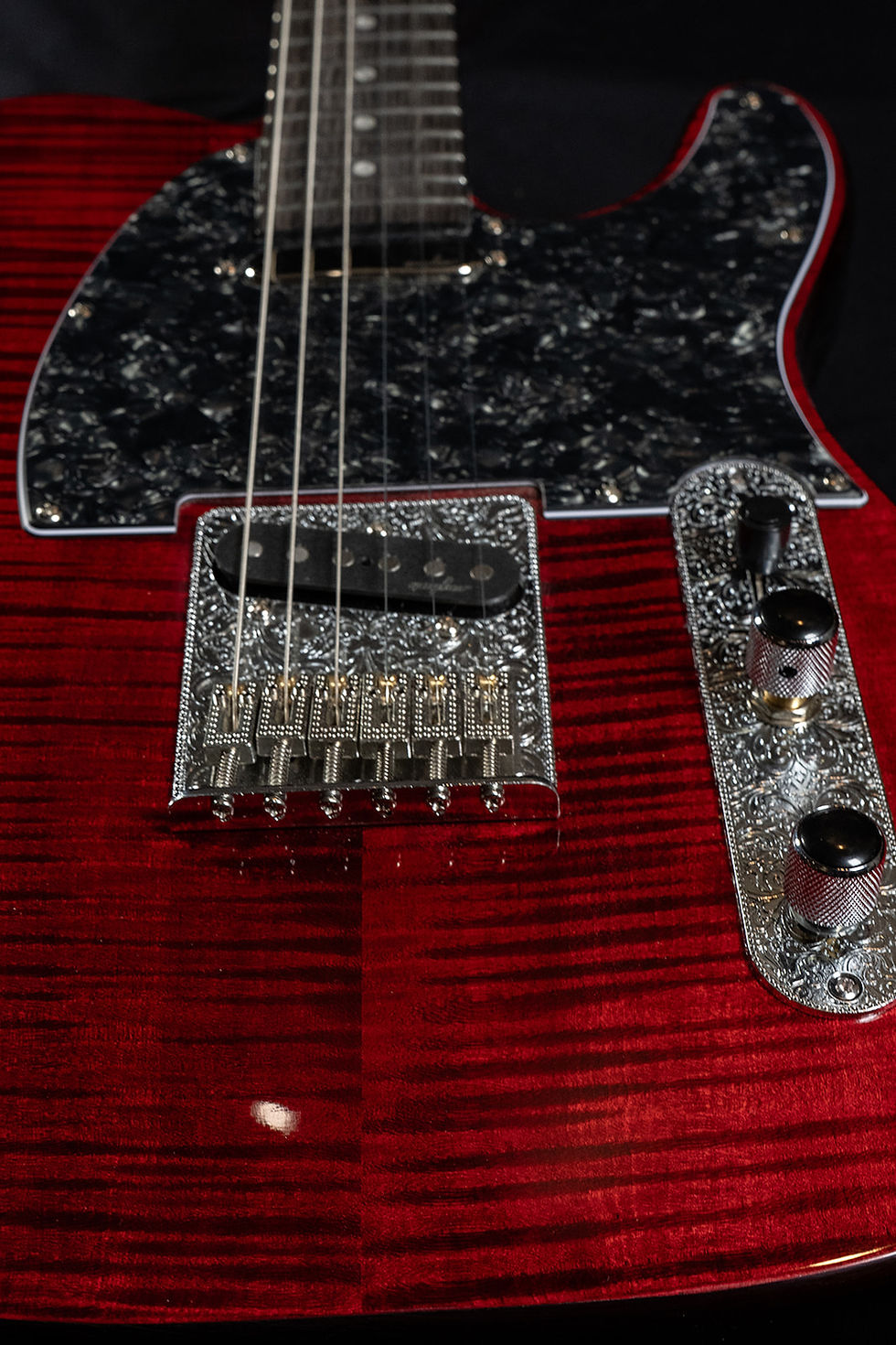 Thumbnail: Custom Red/Black Flame Maple Rebel