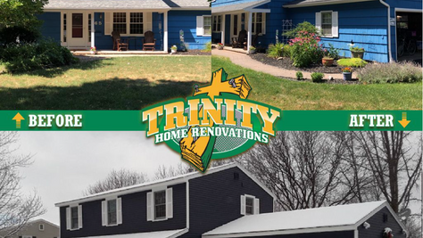 Old Cedar Siding Replaced With New Vinyl Siding