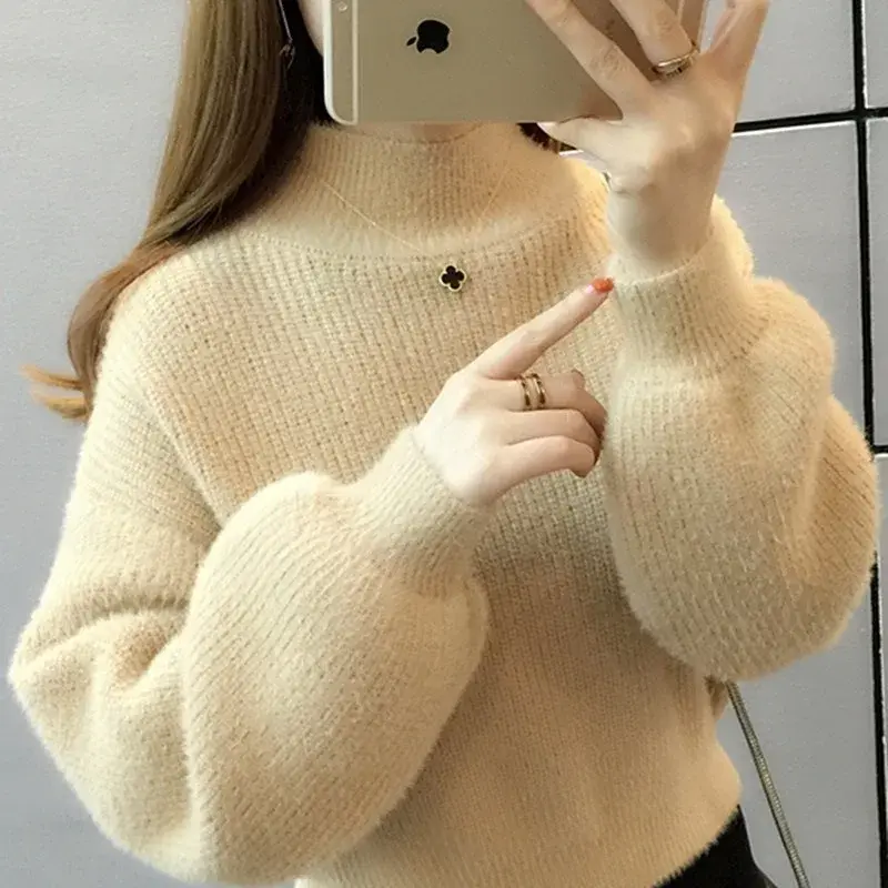 Thumbnail: High neck sweater for women