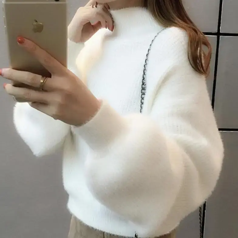 Thumbnail: High neck sweater for women