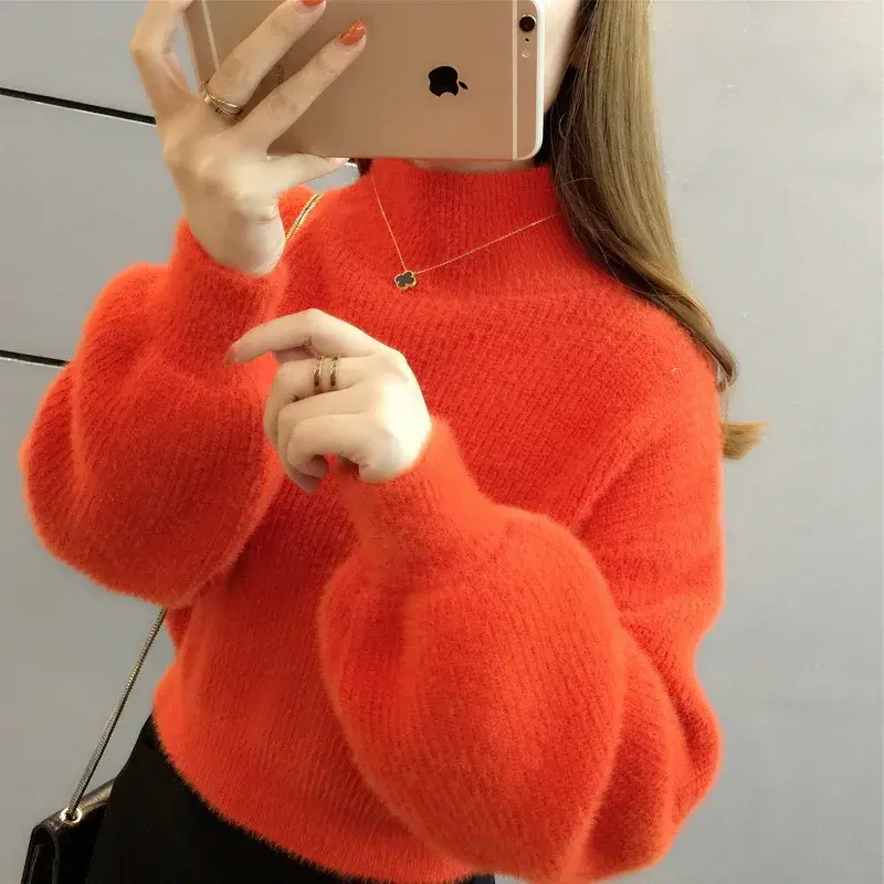 Thumbnail: High neck sweater for women
