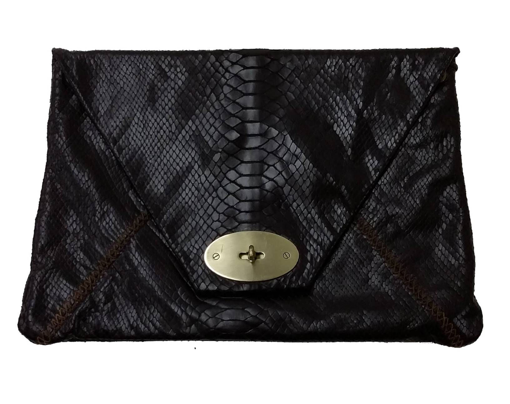 Carla Mancini Black Leather Bag