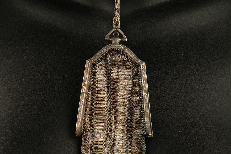 Thumbnail: ND Silver Fine Mesh Dance Purse