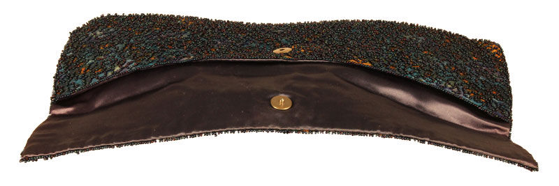 Thumbnail: Thalhimers Freight Train Beaded Clutch- SOLD