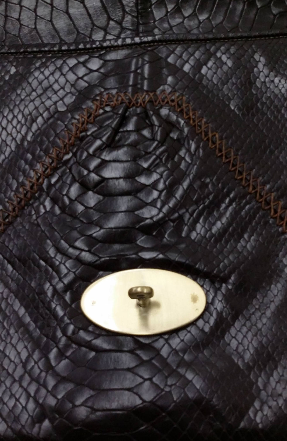 Thumbnail: Carla Mancini Black Leather Bag