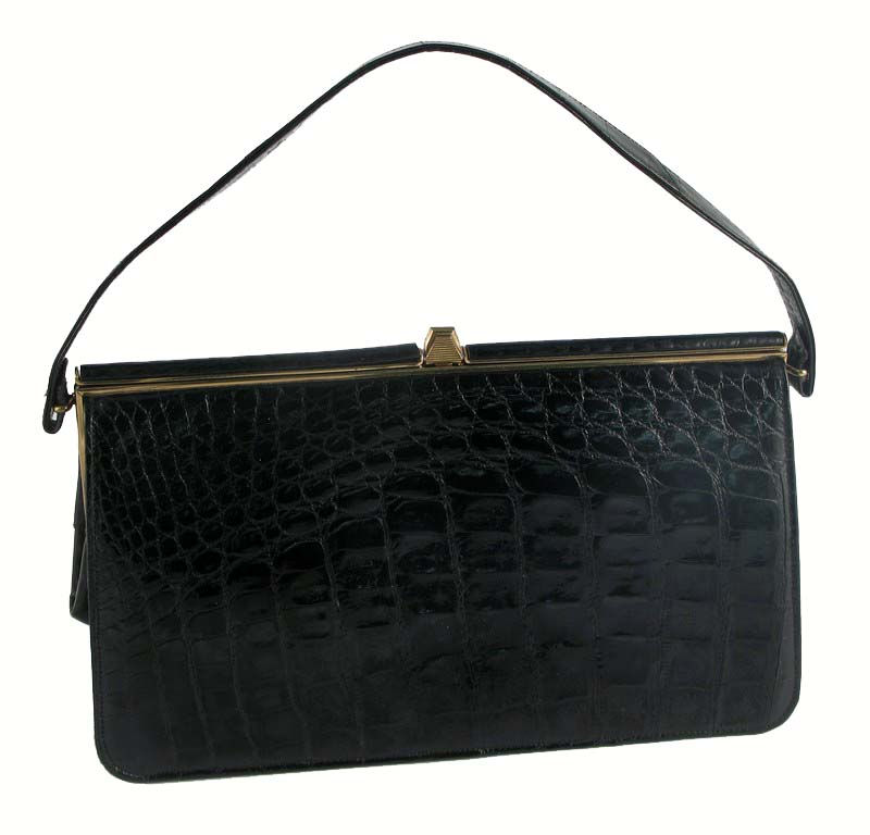 Thumbnail: Sterling Black Alligator Bag