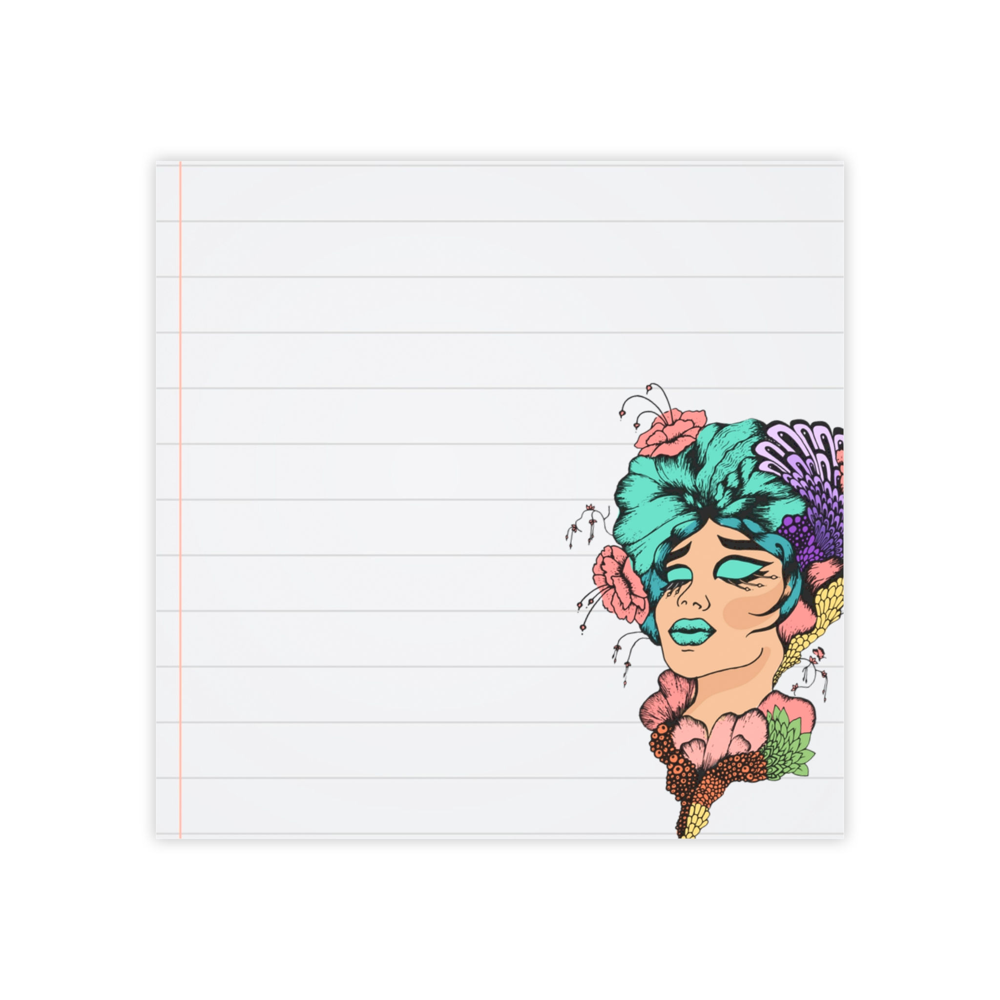 Retro Lady Post-it® Note Pads