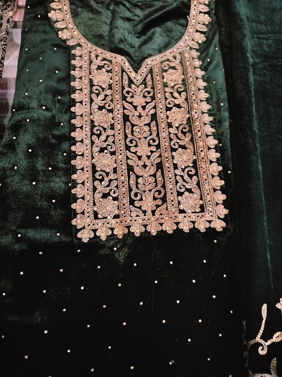 Thumbnail: Velvet designer unstitched suits 