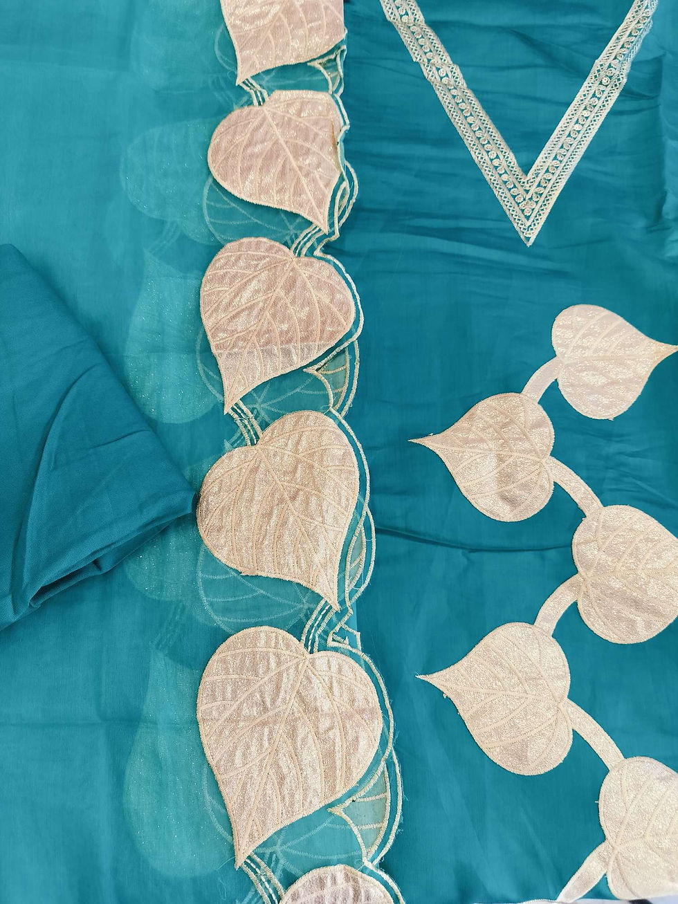 Thumbnail: Rayon unstitched party wear cotton suits