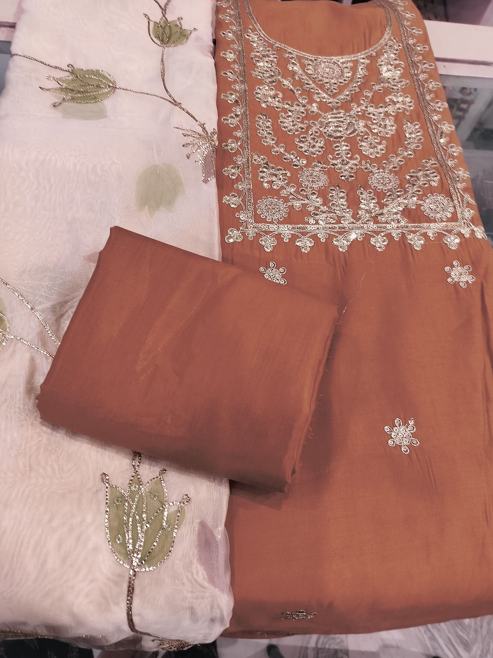 Thumbnail: Muslin Cotton Gota Work 