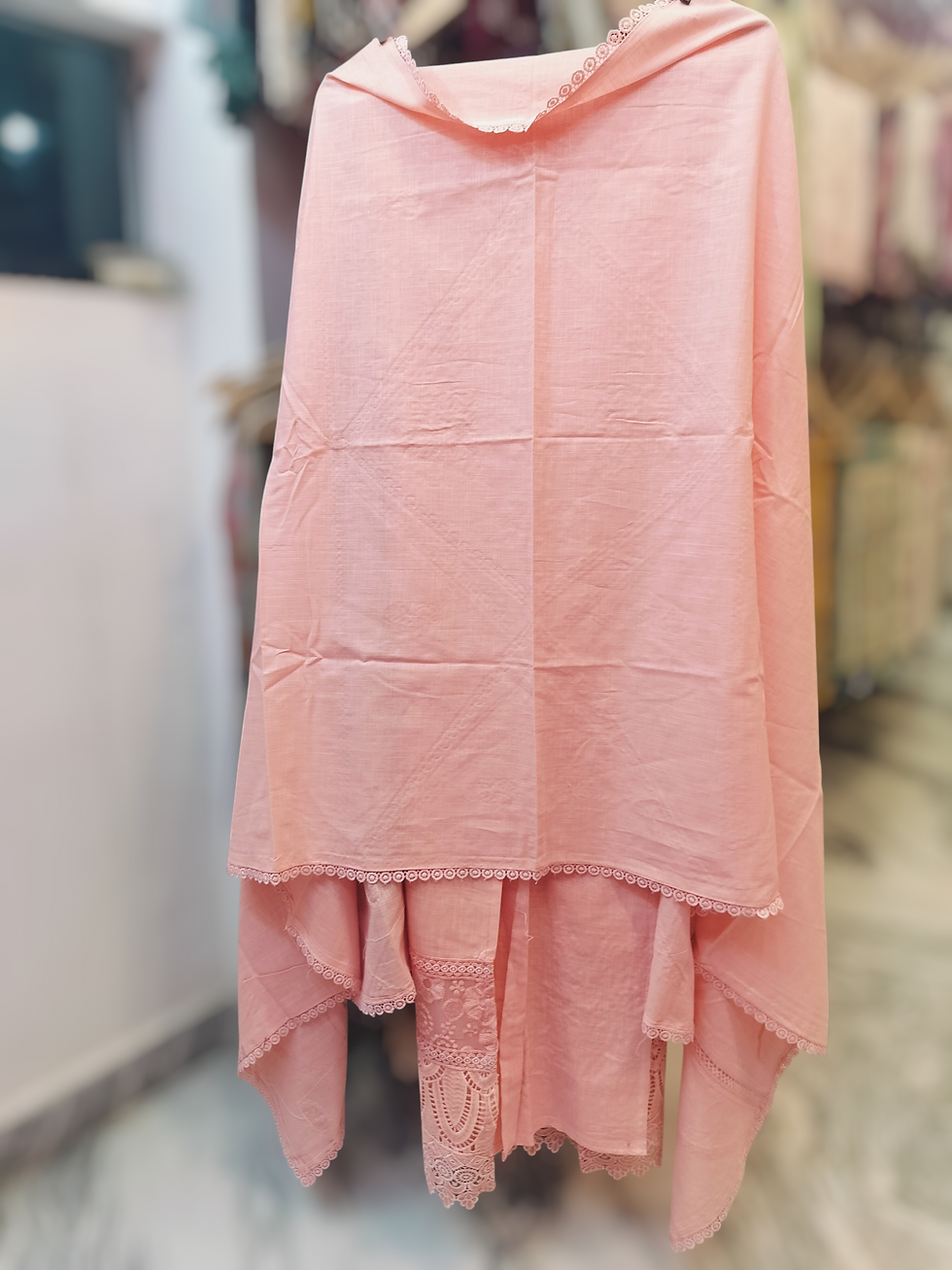 Thumbnail: Haquba chicken soft cotton designer unstitched suits 